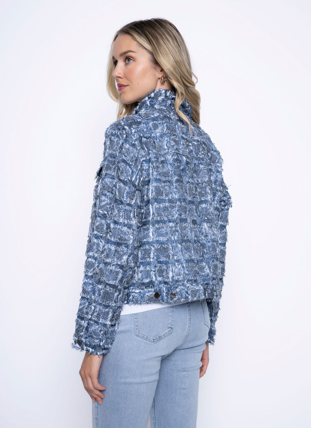 Picadilly Novelty Fringed Denim Jacket from KADOU Boutique