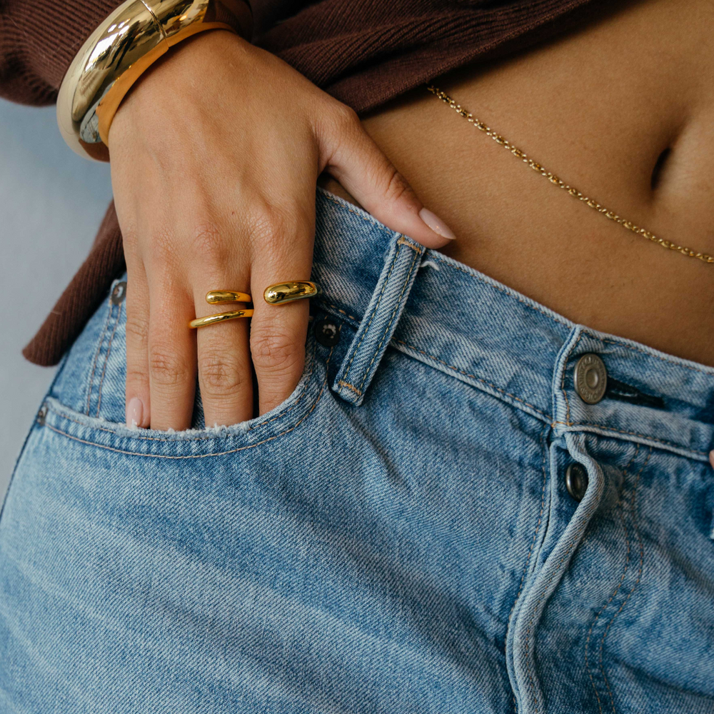 Corey Double Ring from KADOU Boutique