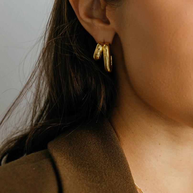Hugo Double Hoop Earring from KADOU Boutique
