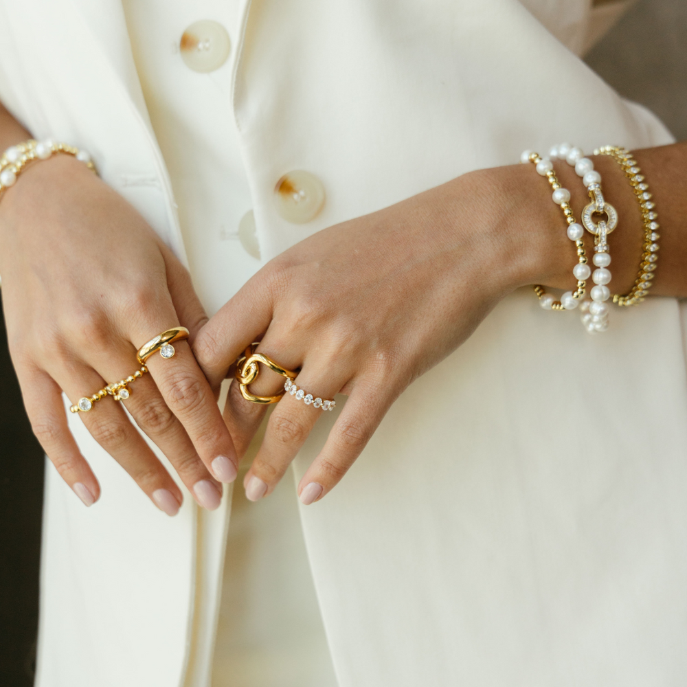 Ariel Pearl Beaded Bracelet from KADOU Boutique