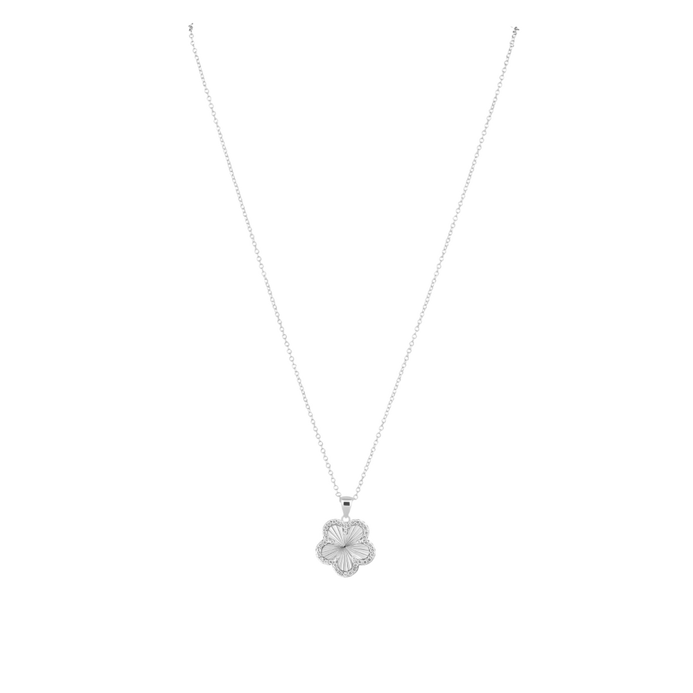 Adeline Pave Outline Pendant Necklace from KADOU Boutique