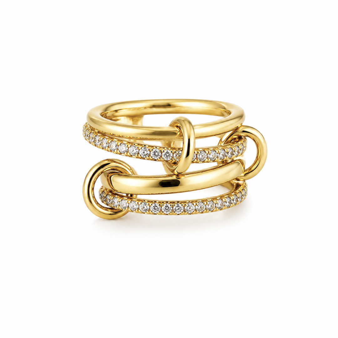 Mina Pave Stacked Ring