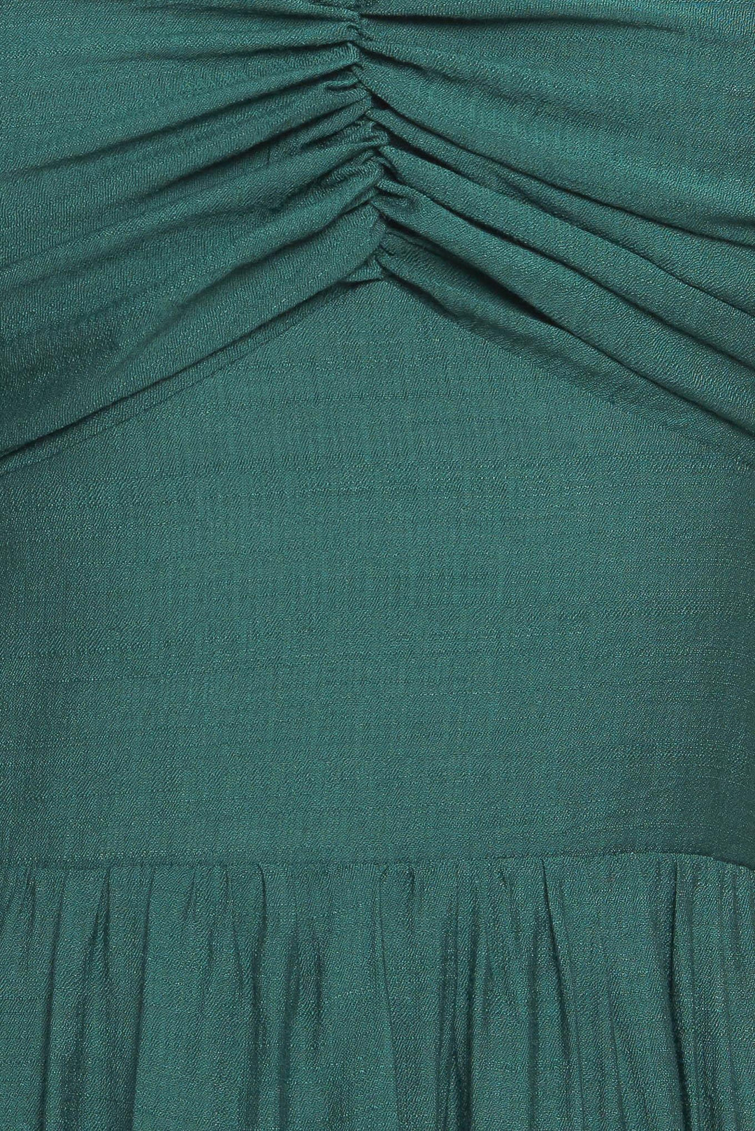 SUMMER MILK FOREST GREEN WOVEN MAXI DRESS