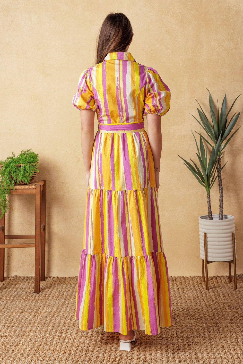 Soiree Sweetness Poplin Maxi Dress from KADOU Boutique