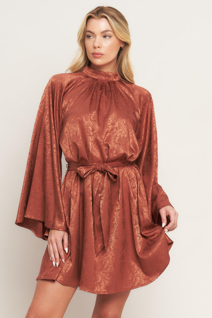 By Any Means Woven Satin Mini Dress from KADOU Boutique