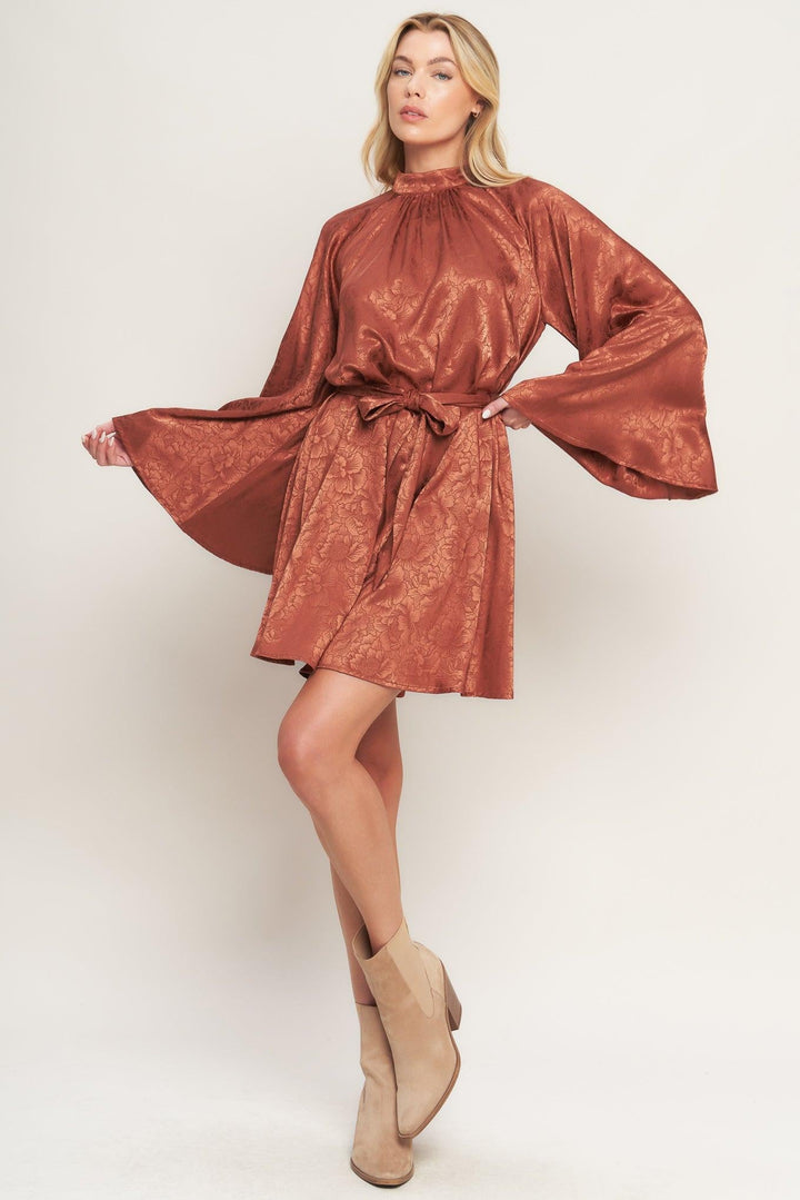 By Any Means Woven Satin Mini Dress from KADOU Boutique