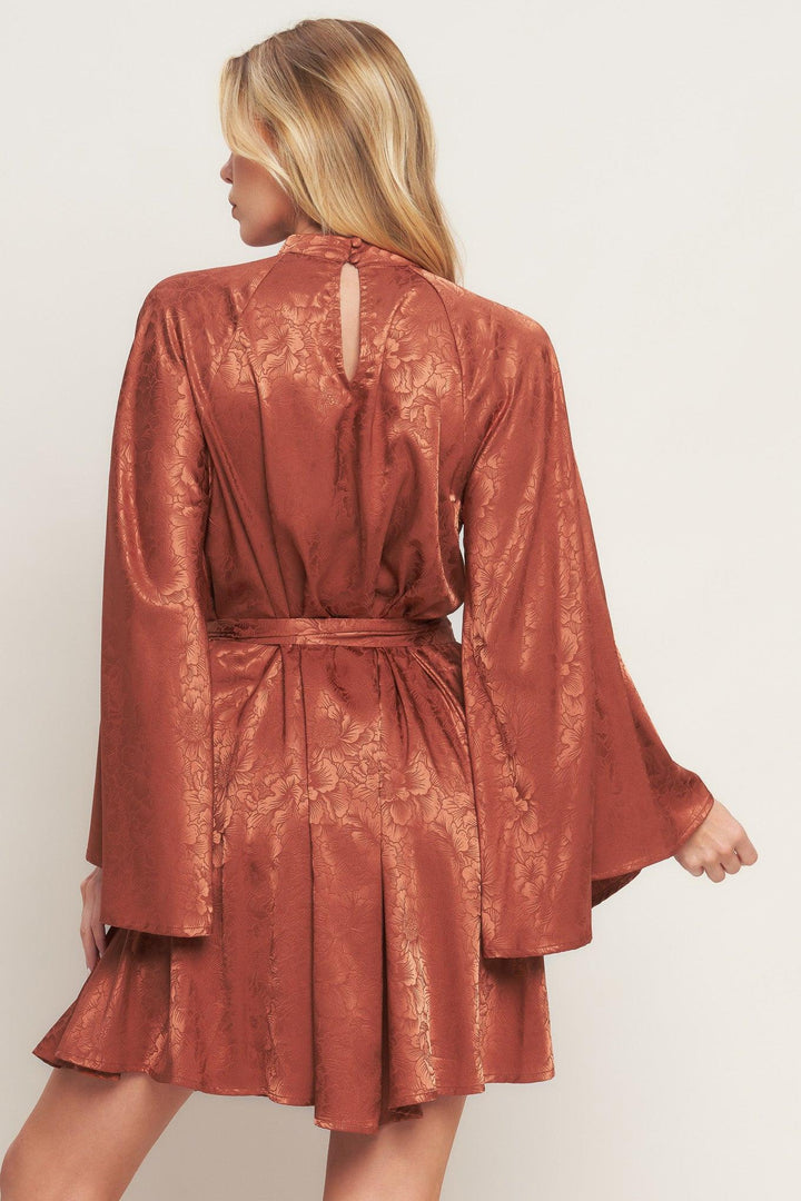 By Any Means Woven Satin Mini Dress from KADOU Boutique