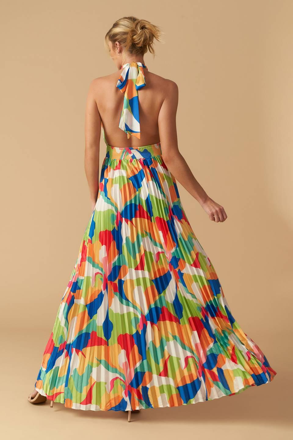 Keep Blooming Woven Maxi Dress from KADOU Boutique