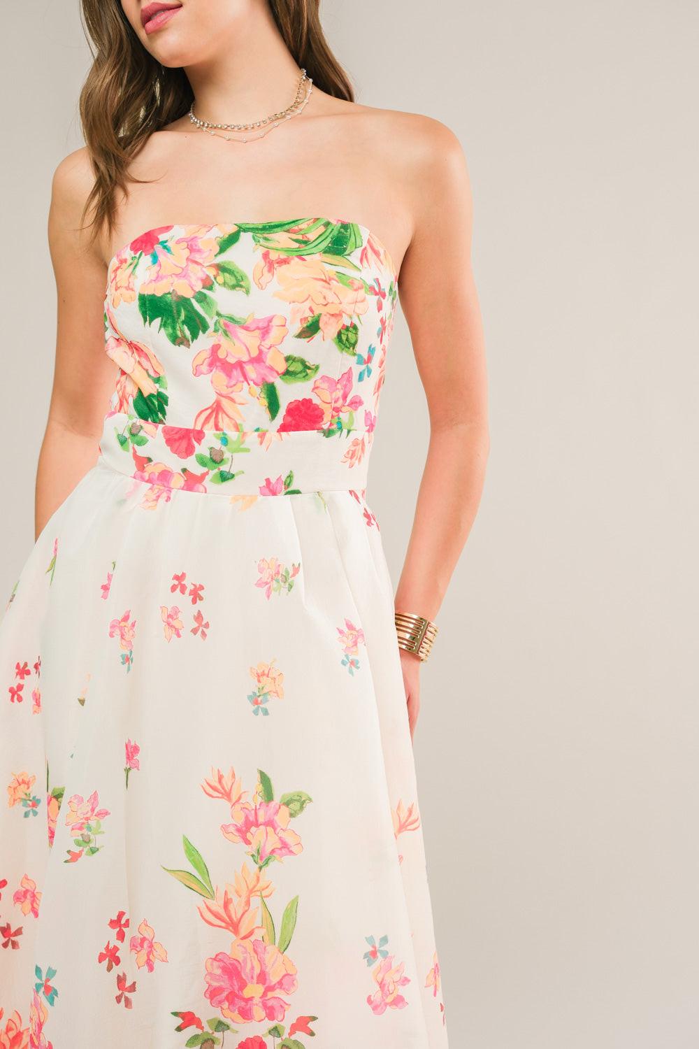 Come When I Call Woven Midi Dress from KADOU Boutique