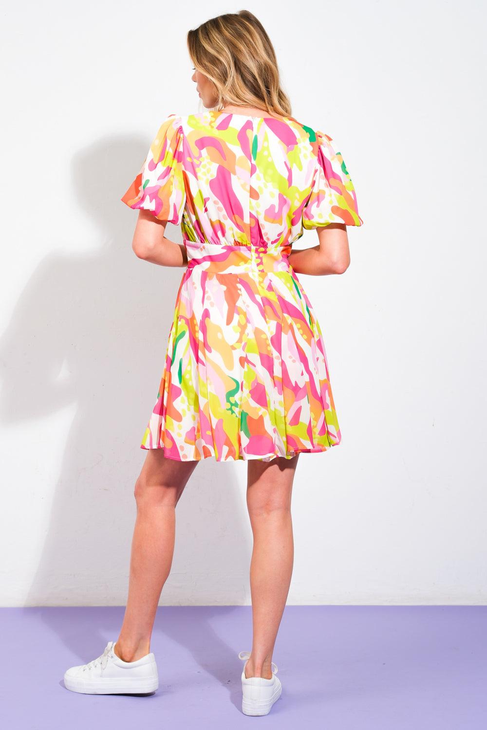 Cute Certainty Woven Mini Dress from KADOU Boutique