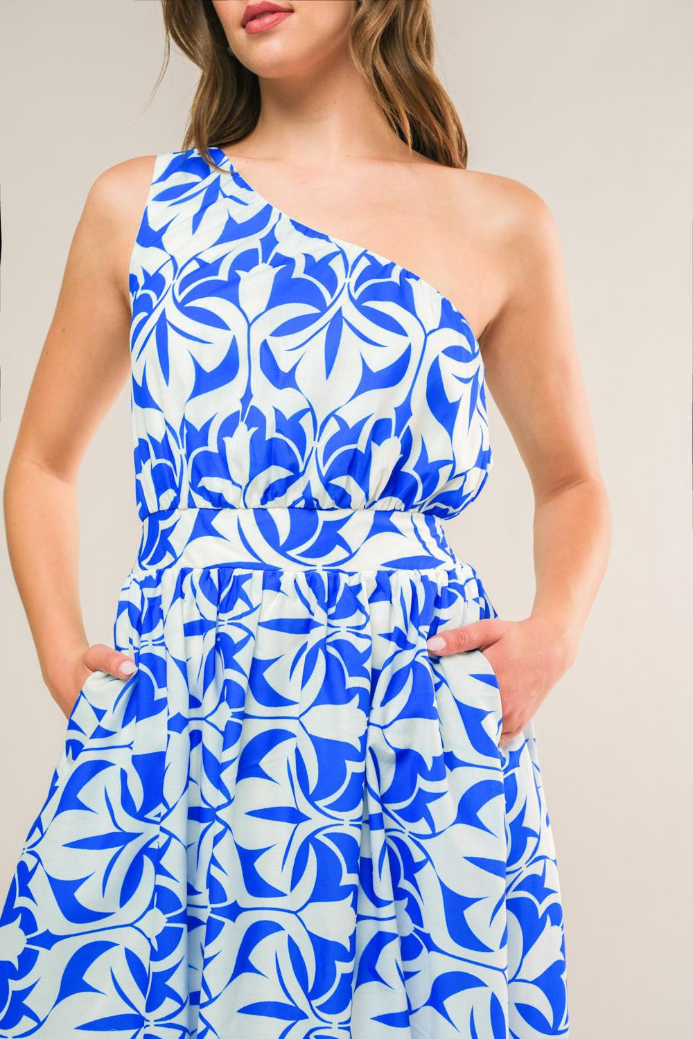 Feel the Beat Woven Midi Dress from KADOU Boutique