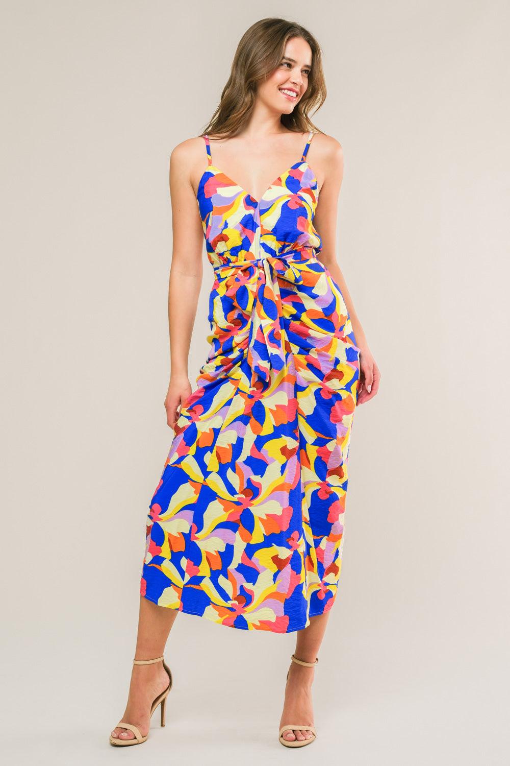 What Dreams Are Made Woven Midi Dress from KADOU Boutique