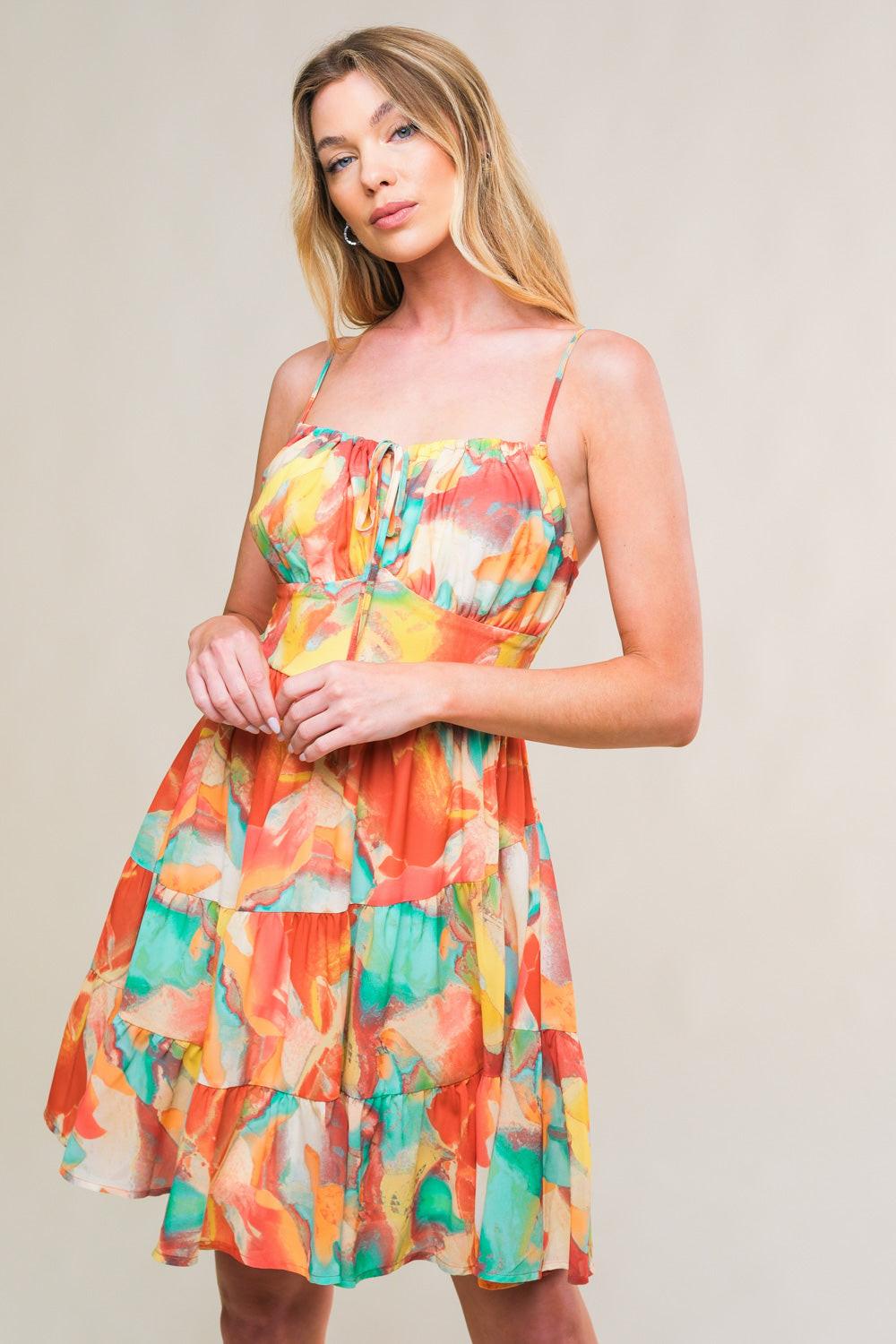 Majestic Energy Woven Mini Dress from KADOU Boutique