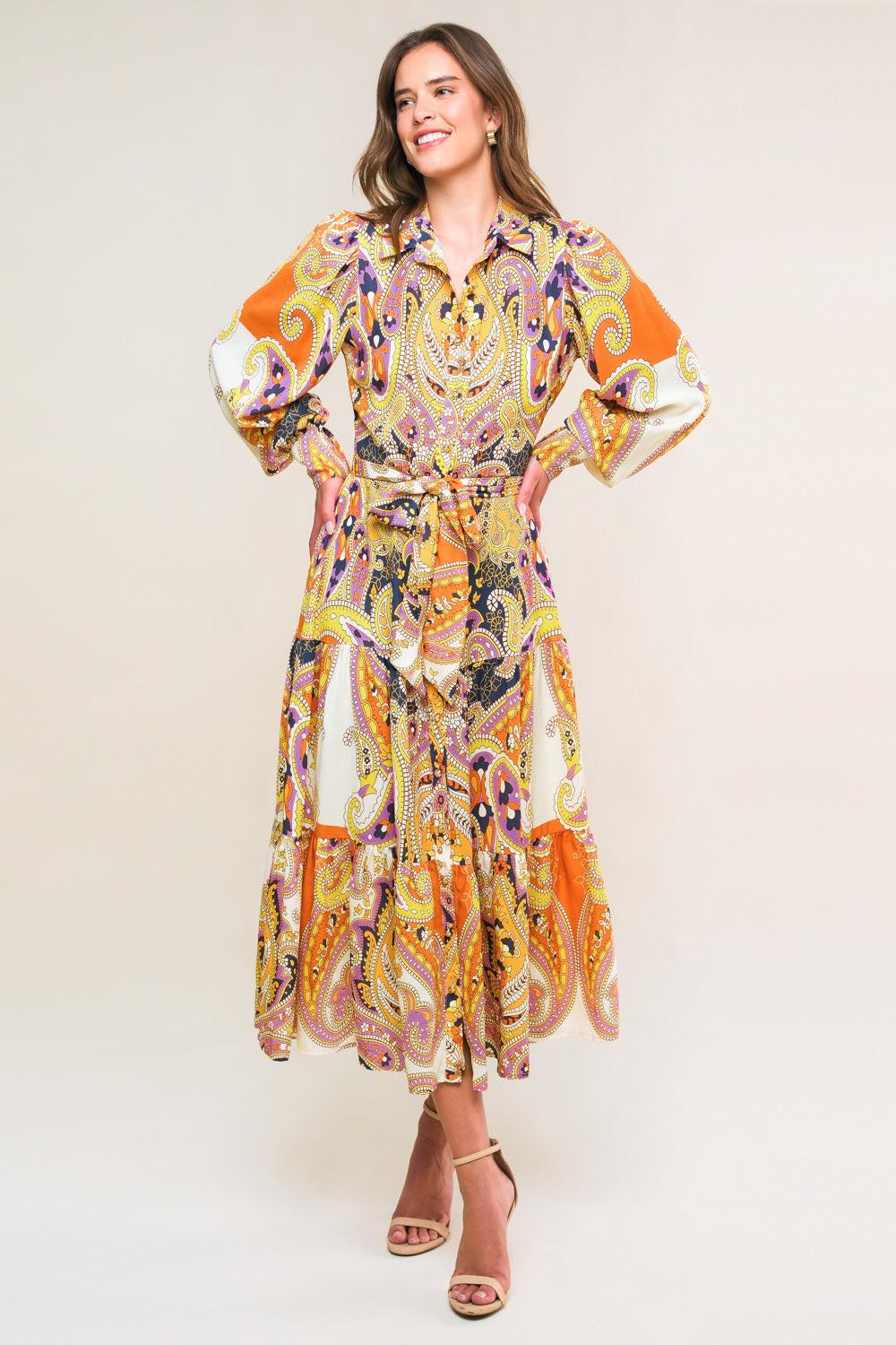 Aesthetic Pose Woven Midi Dress from KADOU Boutique