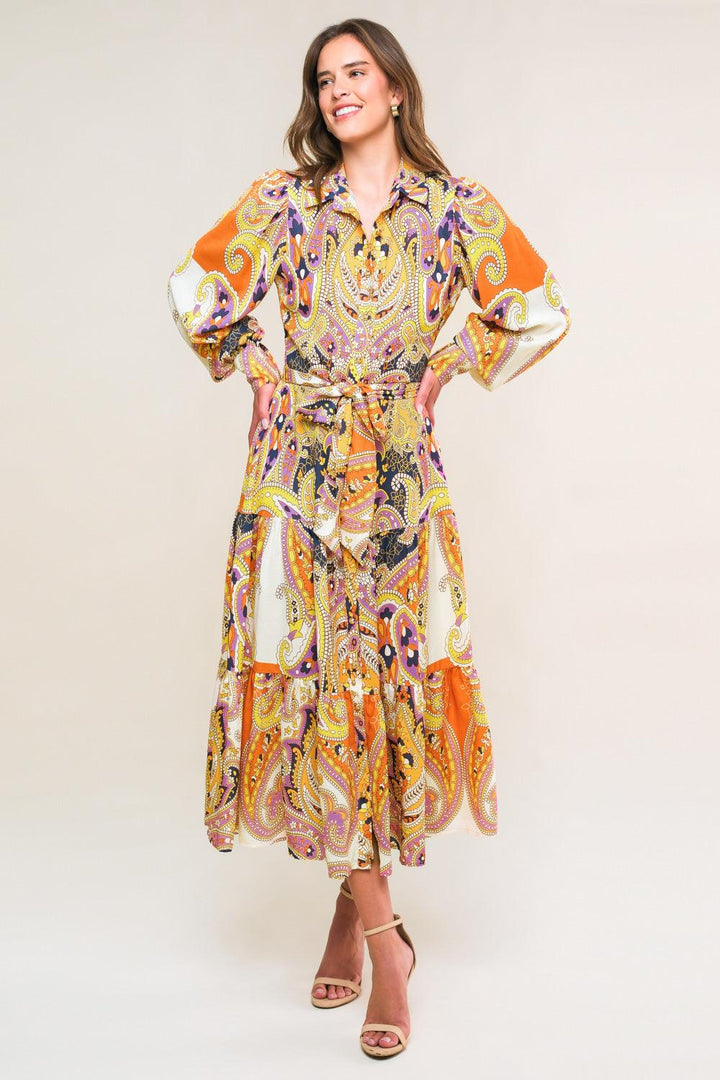 Aesthetic Pose Woven Midi Dress from KADOU Boutique