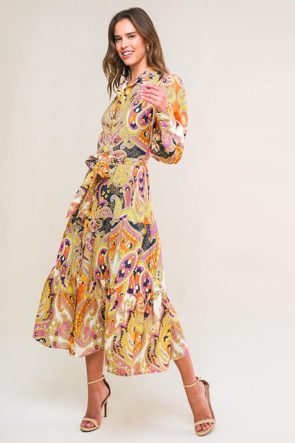 Aesthetic Pose Woven Midi Dress from KADOU Boutique