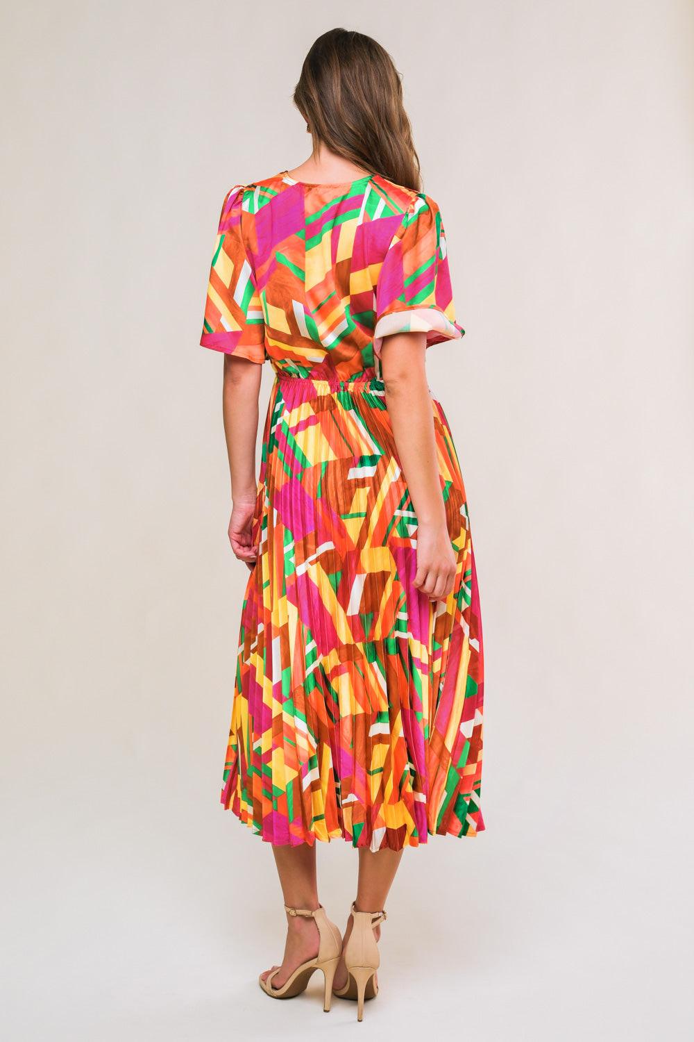Irresistible Fun Woven Midi Dress from KADOU Boutique