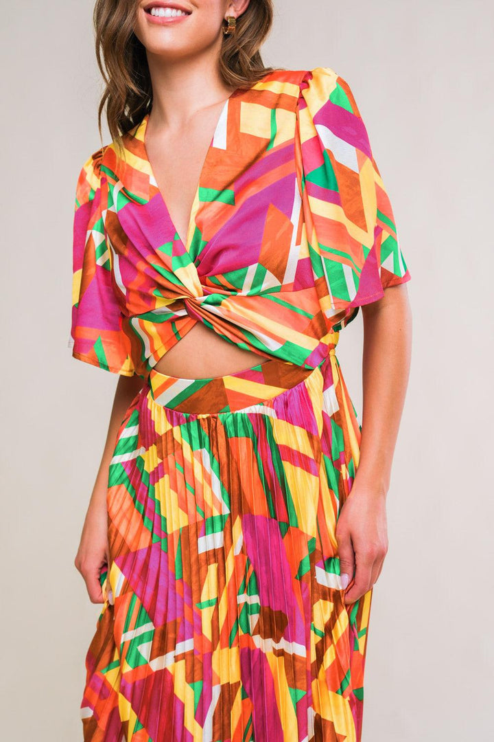 Irresistible Fun Woven Midi Dress from KADOU Boutique