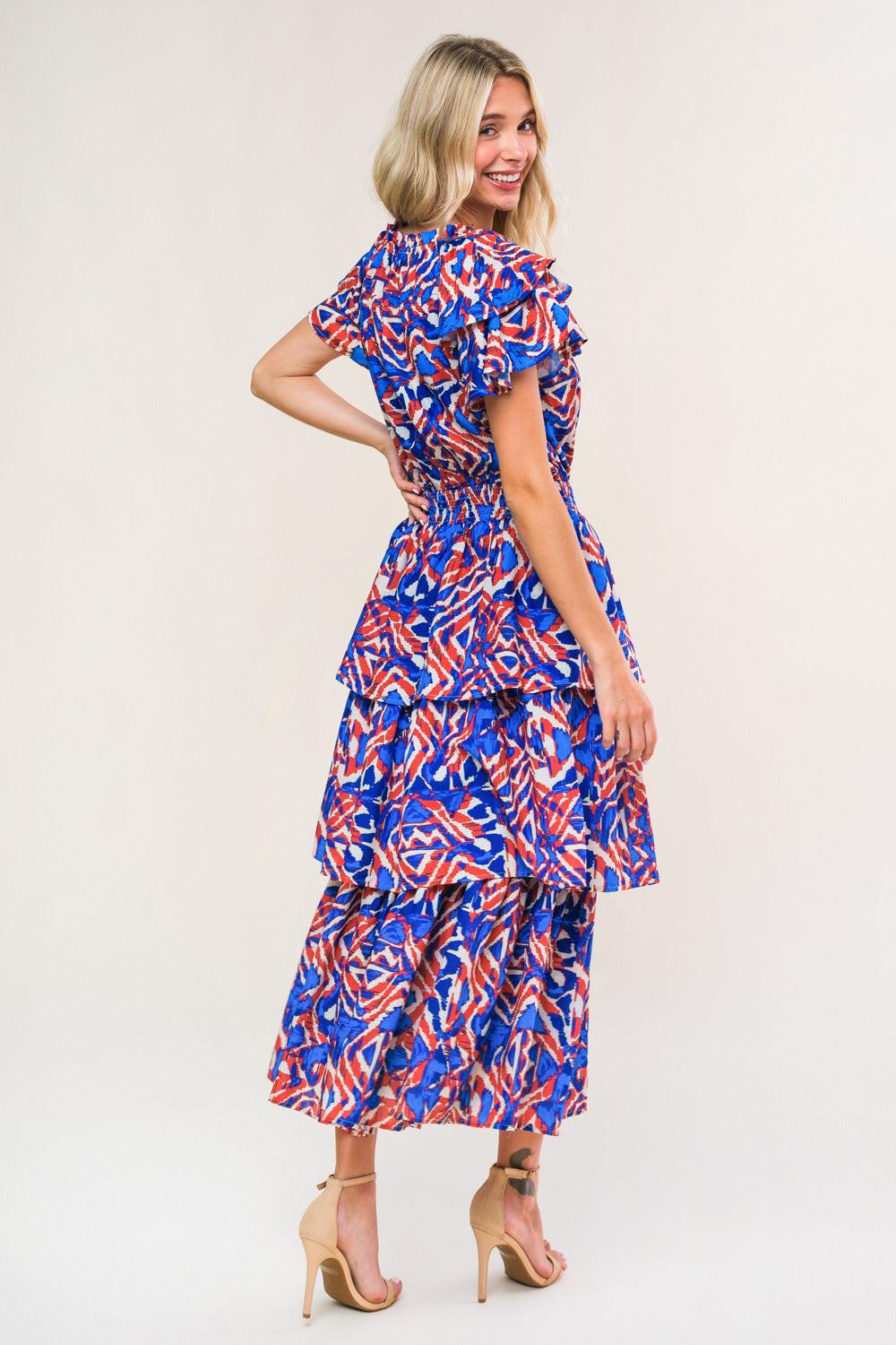 Back to Fun Woven Midi Dress from KADOU Boutique