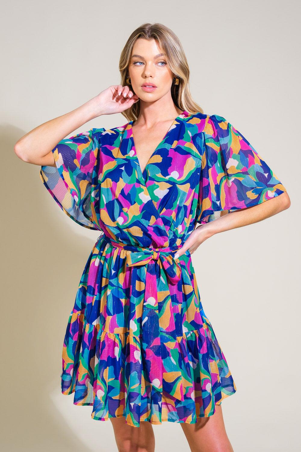 Think Of Me Woven Mini Dress from KADOU Boutique