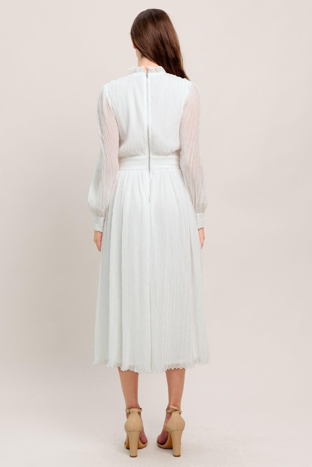 Forever Waiting Woven Midi Dress from KADOU Boutique