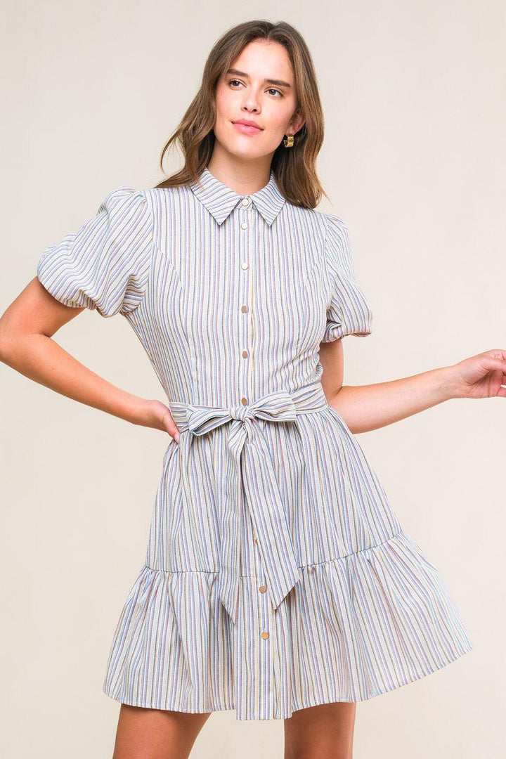 Adorable Presence Woven Mini Dress from KADOU Boutique