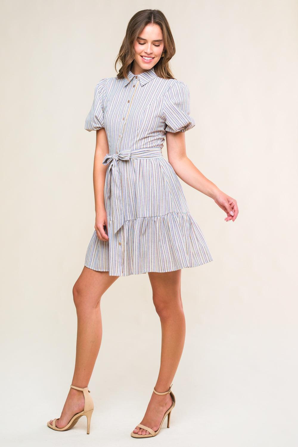 Adorable Presence Woven Mini Dress from KADOU Boutique