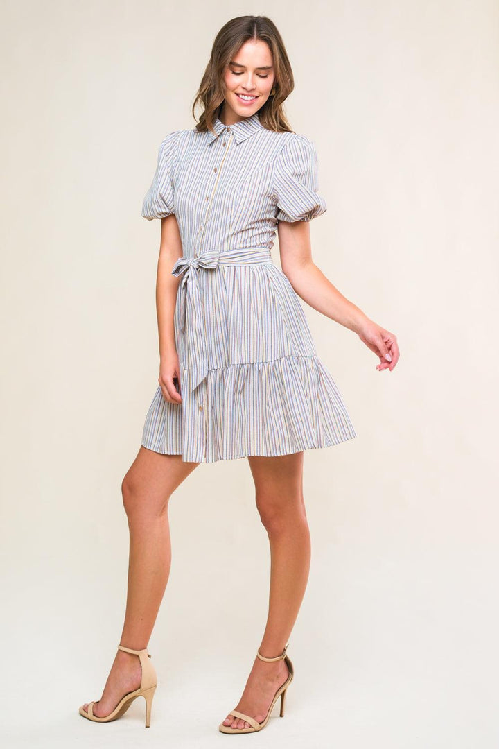 Adorable Presence Woven Mini Dress from KADOU Boutique