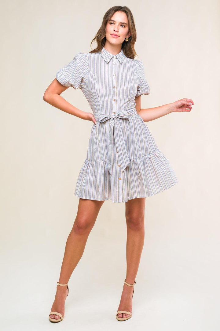 Adorable Presence Woven Mini Dress from KADOU Boutique