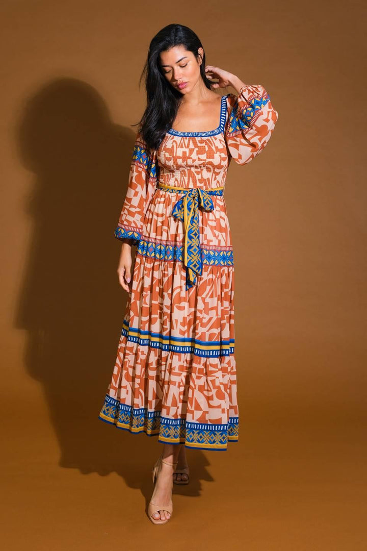 Bitter Sweet Woven Midi Dress from KADOU Boutique