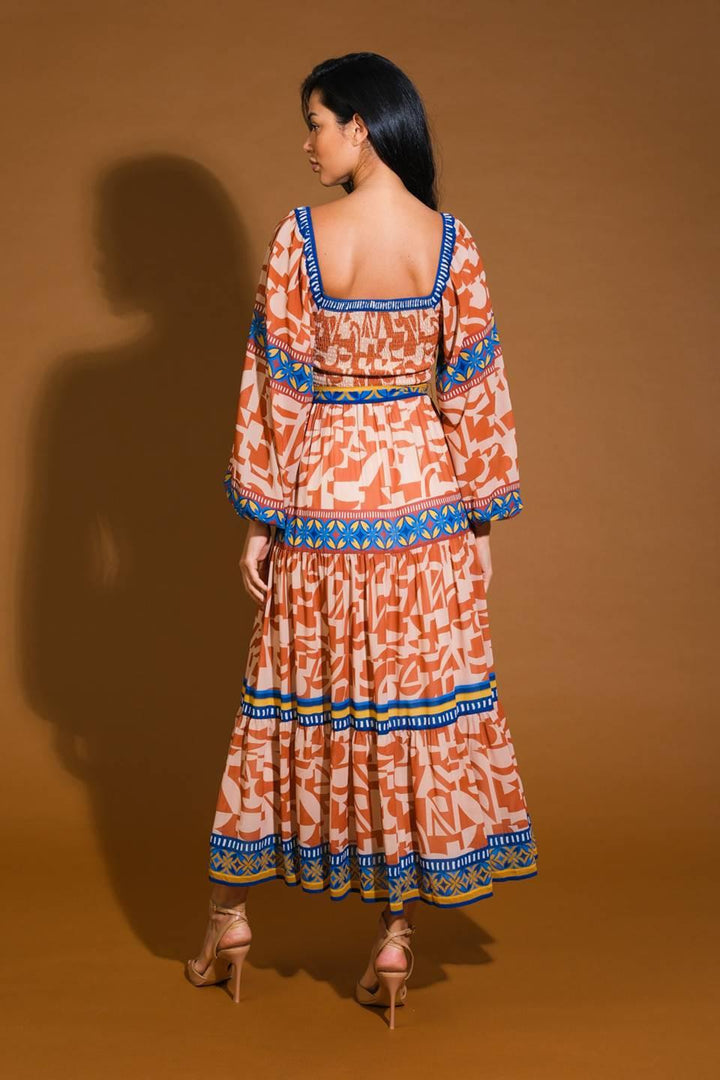 Bitter Sweet Woven Midi Dress from KADOU Boutique