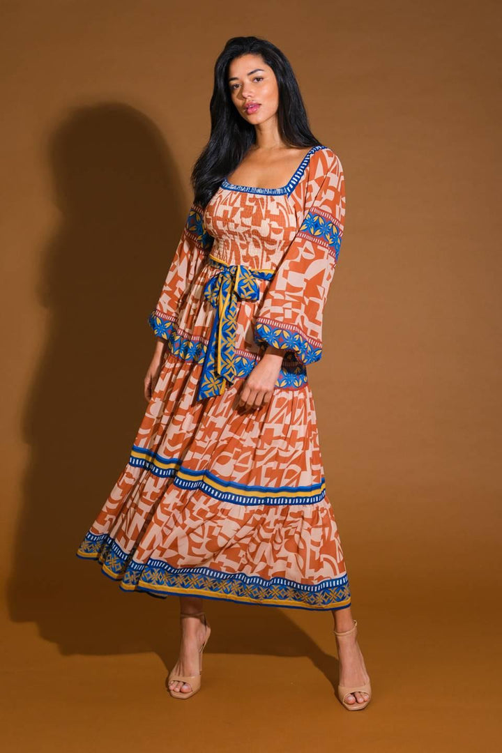Bitter Sweet Woven Midi Dress from KADOU Boutique