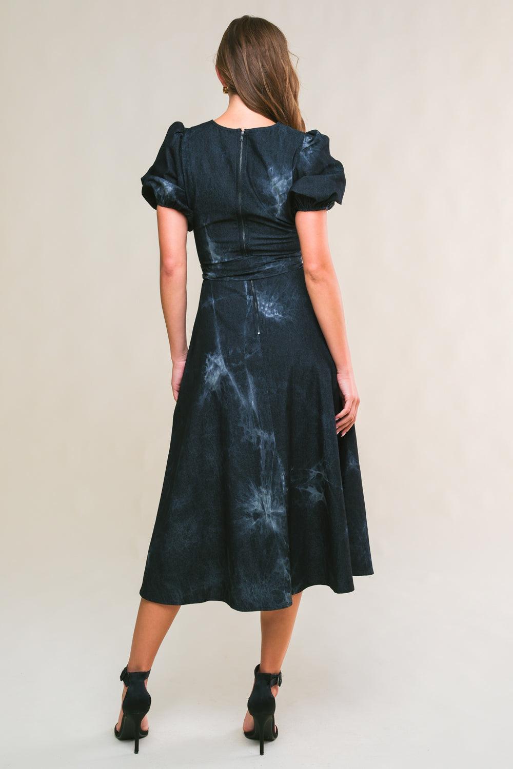 Garden Grace Twill Midi Dress from KADOU Boutique