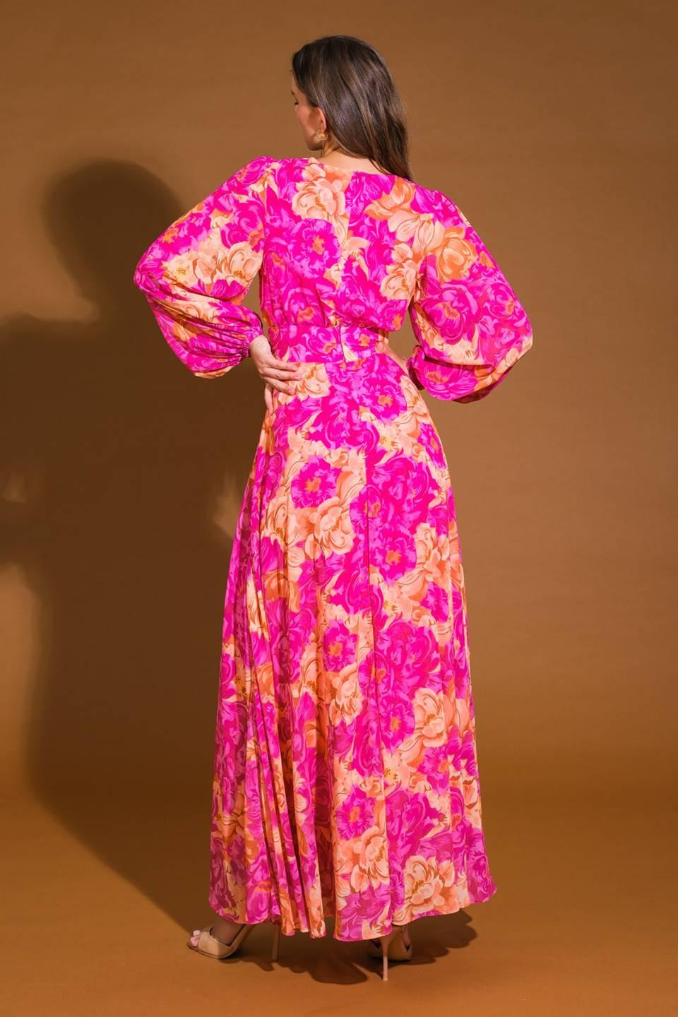 Cunningham Florals Woven Maxi Dress from KADOU Boutique
