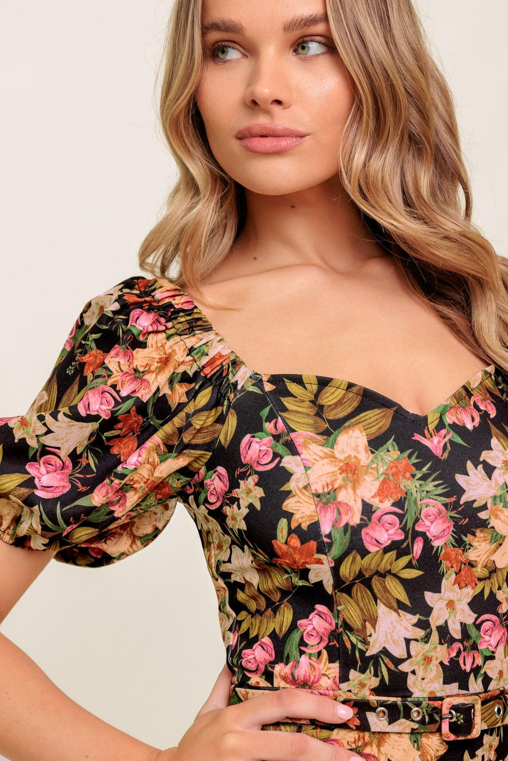 Sweet At Heart Woven Midi Dress from KADOU Boutique