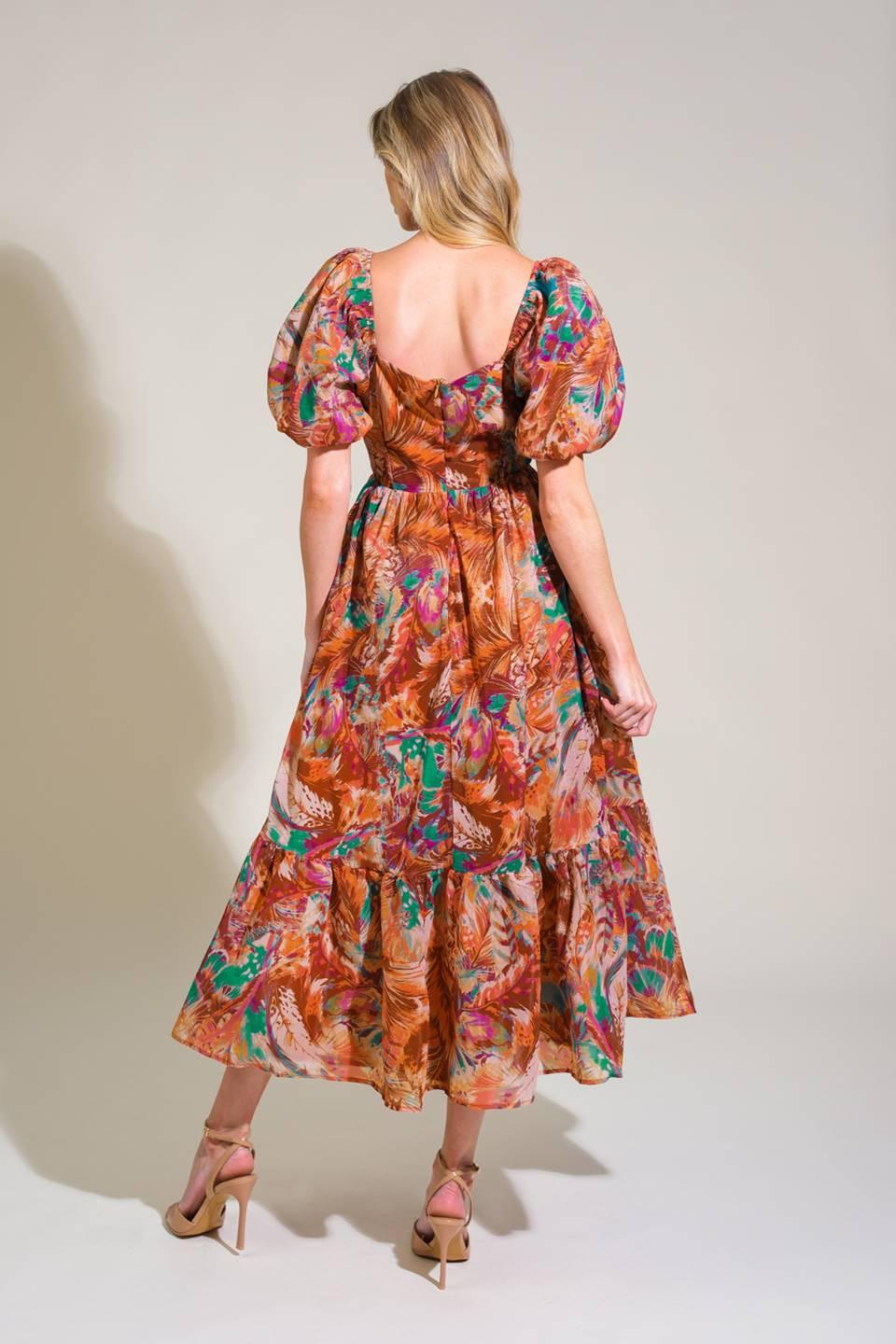 Bring Us Back Woven Midi Dress from KADOU Boutique
