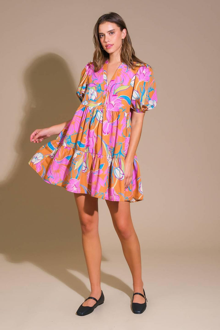 Momentous Cuteness Woven Mini Dress from KADOU Boutique