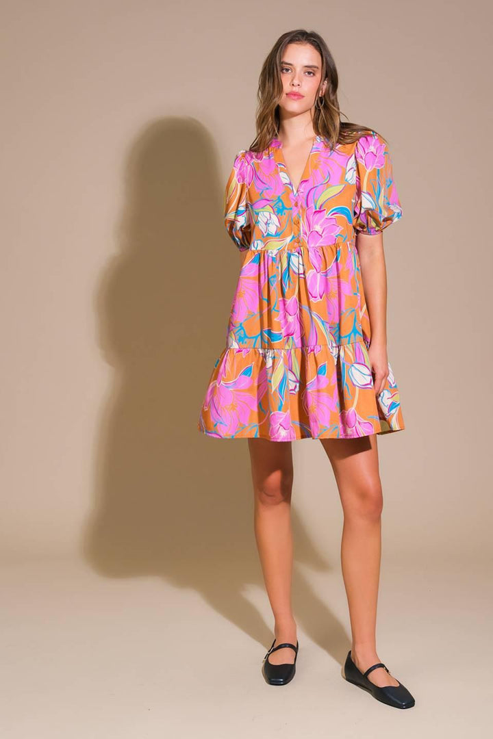 Momentous Cuteness Woven Mini Dress from KADOU Boutique