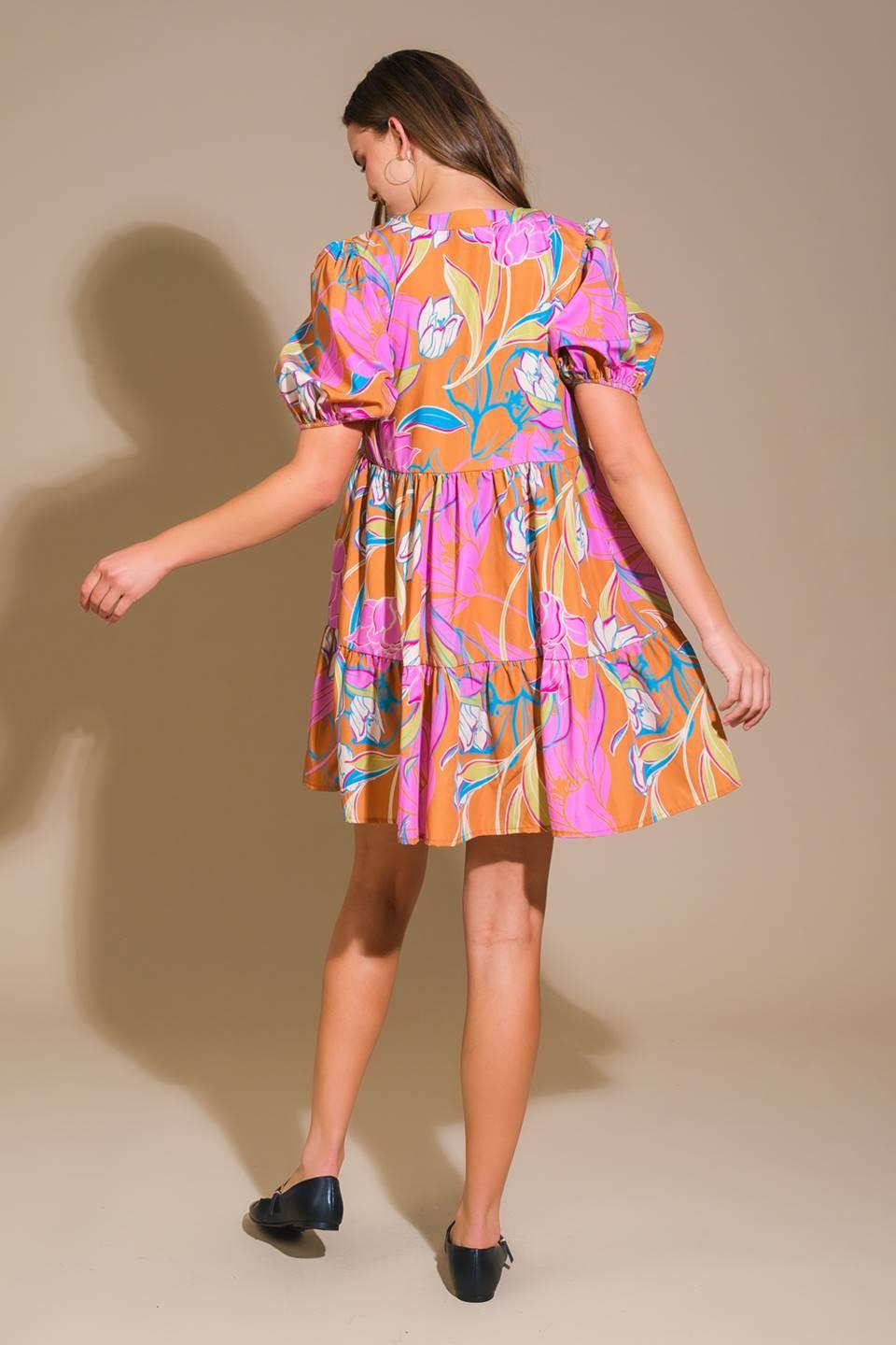 Momentous Cuteness Woven Mini Dress from KADOU Boutique