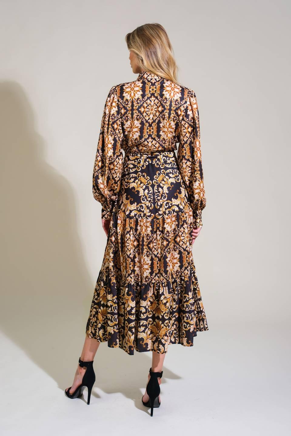 Celestial Beauty Woven Midi Dress from KADOU Boutique