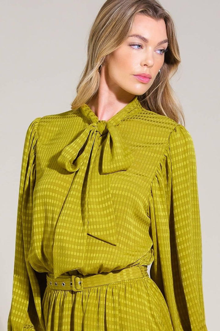 LOVE LIKE OURS WOVEN MIDI DRESS