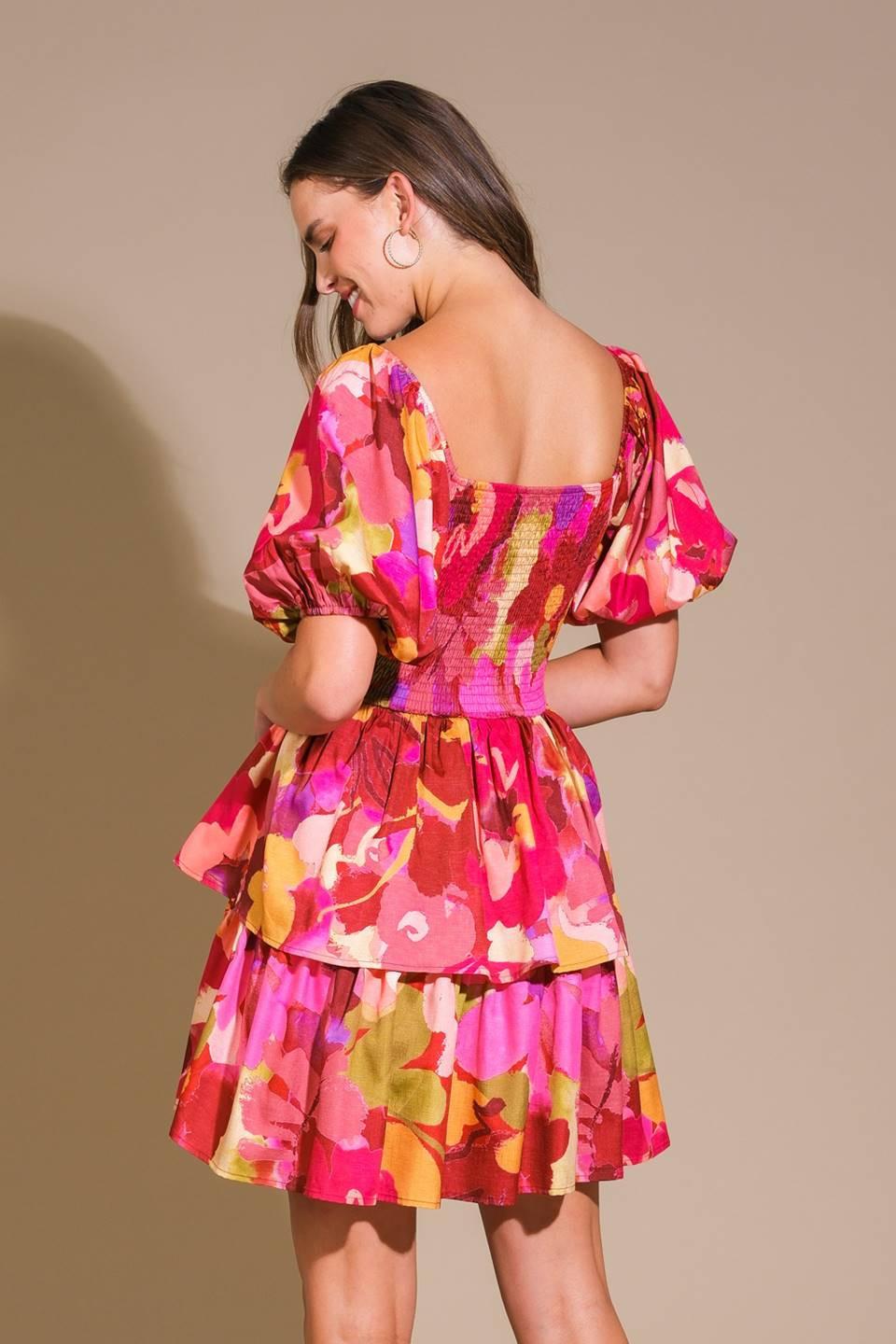 Whimsical Beauty Woven Mini Dress from KADOU Boutique