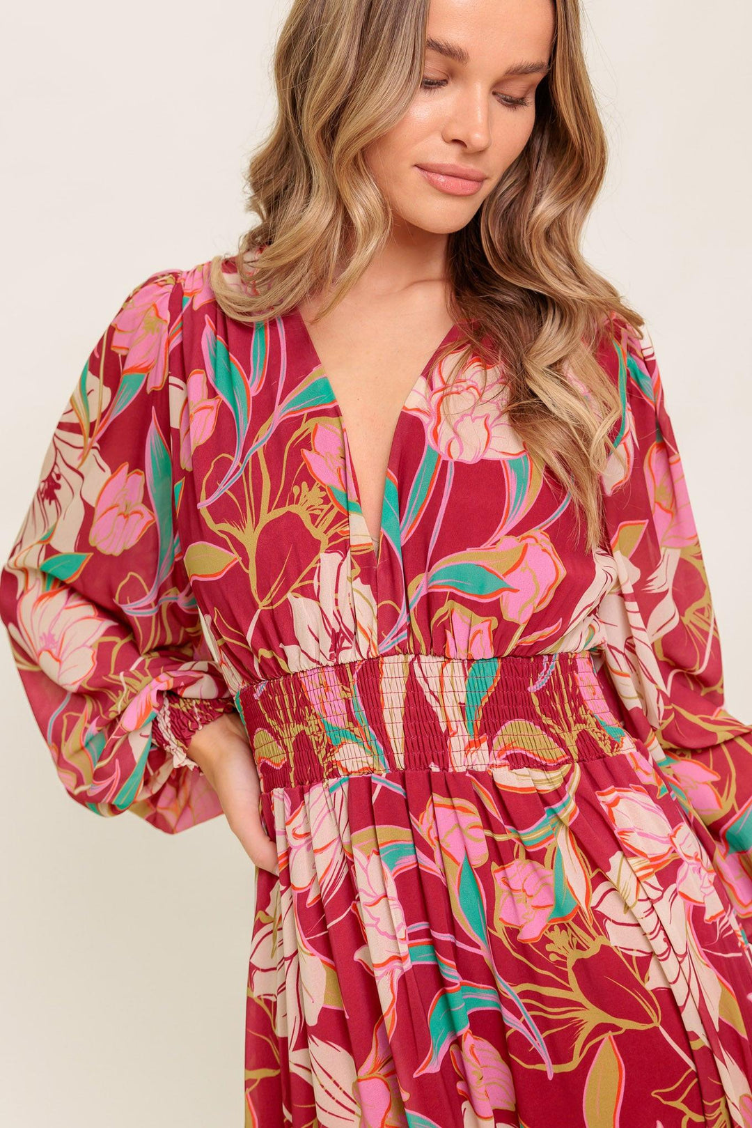 Amazing Presence Woven Maxi Dress from KADOU Boutique