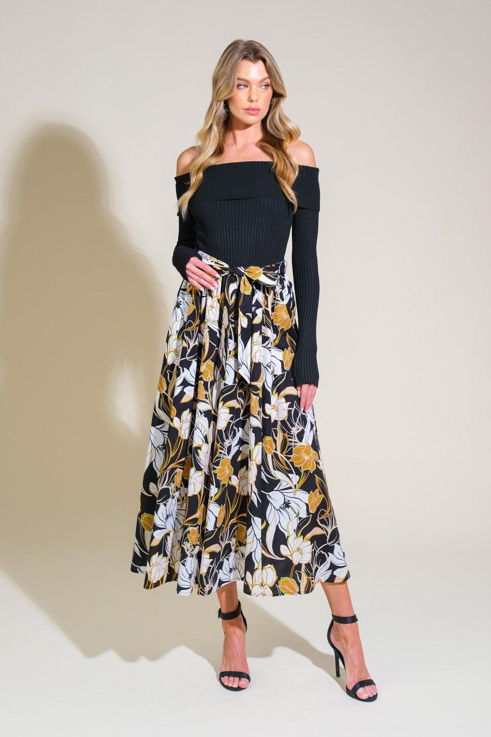 Twist On Timeless Woven Midi Dress from KADOU Boutique