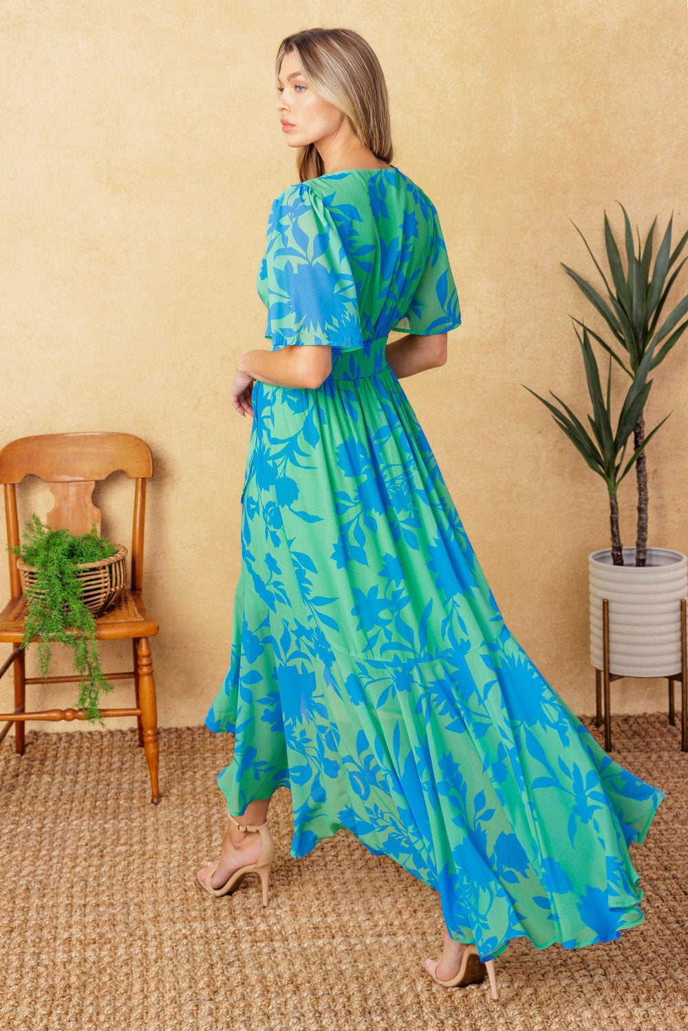 Forever Daydreaming Woven Midi Dress from KADOU Boutique