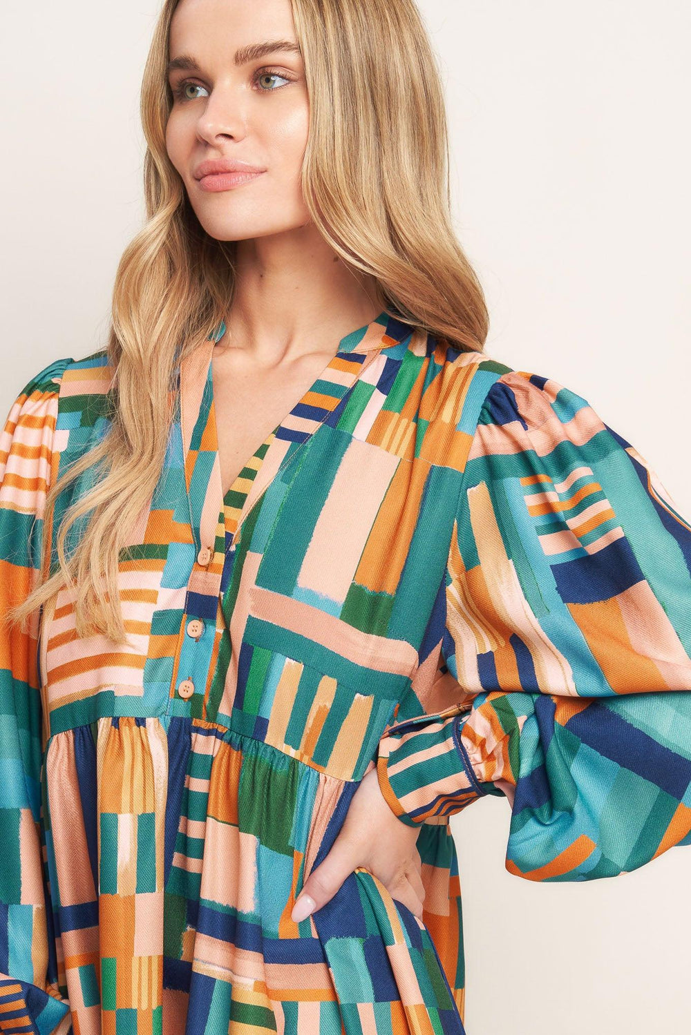 Effortless Selection Woven Mini Dress from KADOU Boutique