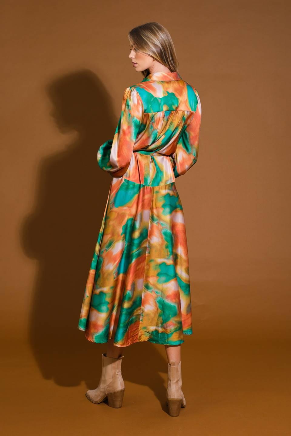 Wanna Be Loved Woven Midi Dress from KADOU Boutique