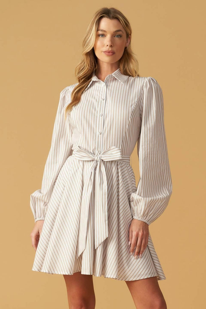 BEAUTY &amp; STYLE WOVEN MINI DRESS