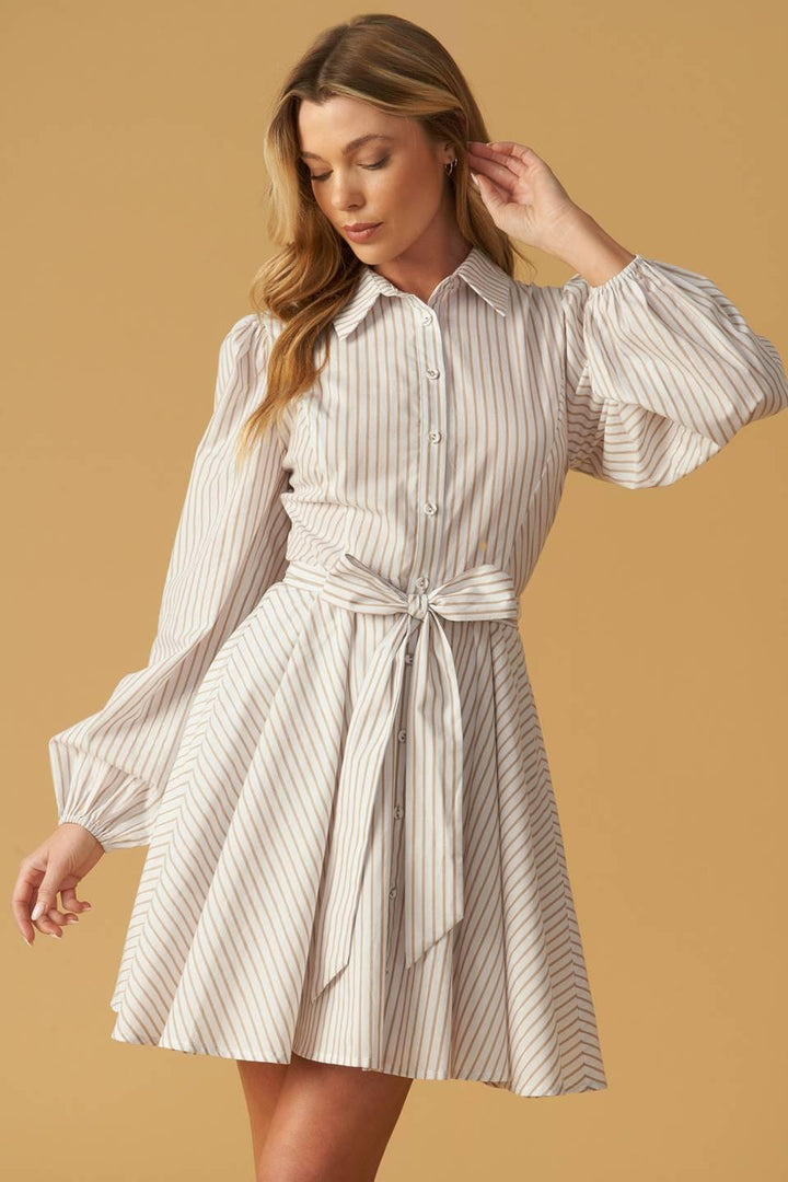 BEAUTY &amp; STYLE WOVEN MINI DRESS