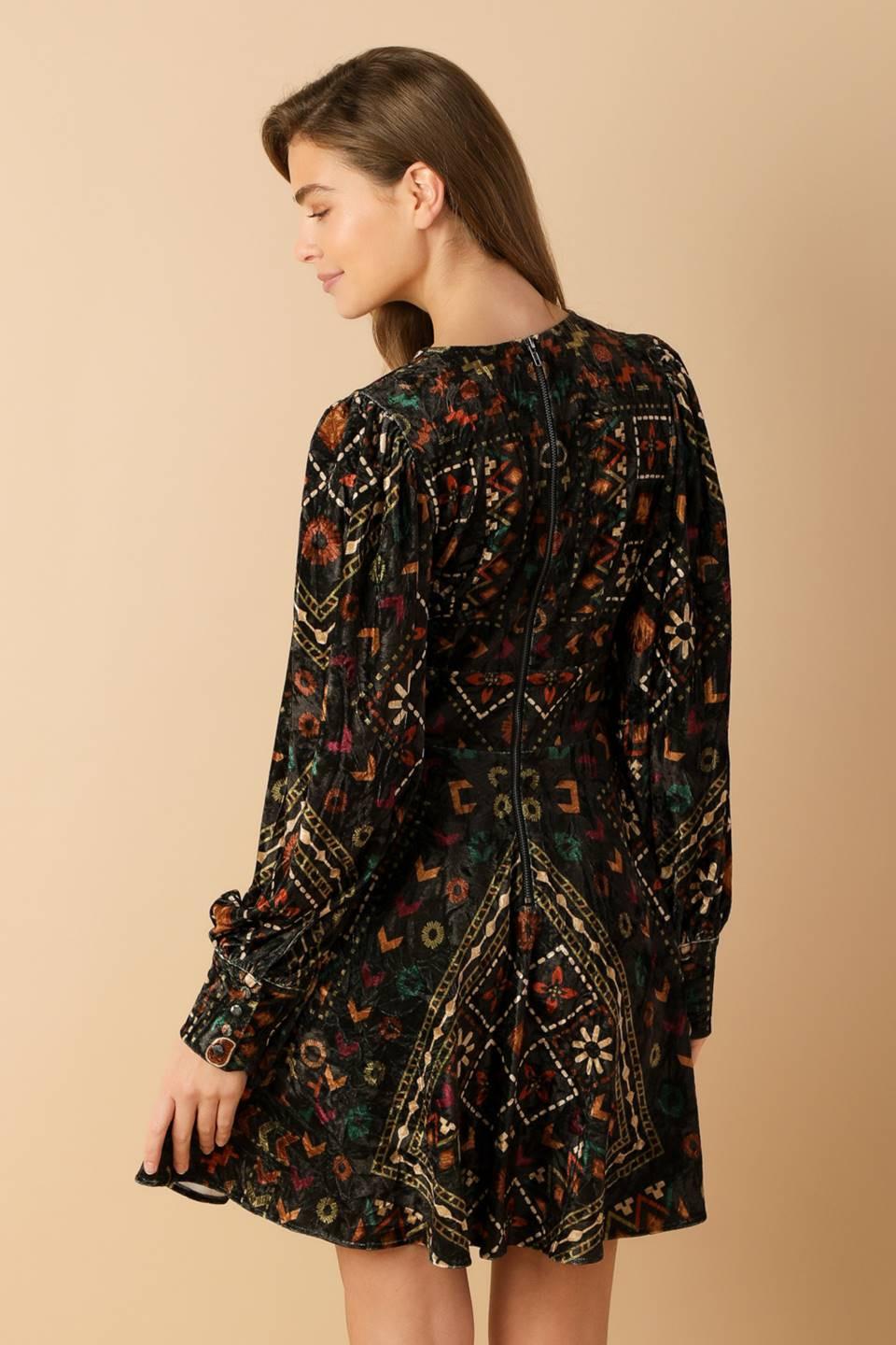 Finding Myself Velvet Woven Mini Dress from KADOU Boutique